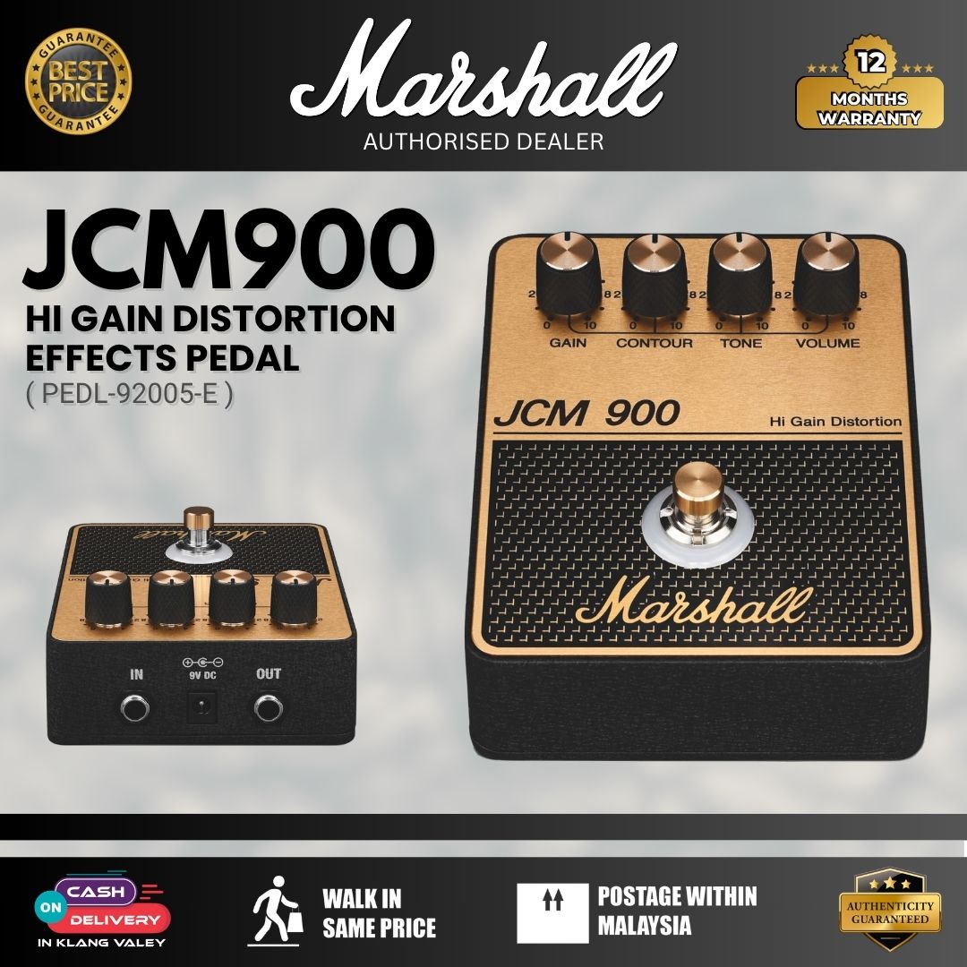marshall in a pedal Marshall PEDL-92005-E JCM900 Amp Series Guitar Effects Pedal – GUITARLICIOUS