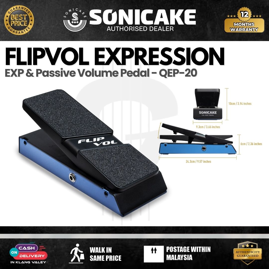 expression pedal vs volume pedal Sonicake QEP-20 FlipVol Expression EXP & Passive Volume Pedal – GUITARLICIOUS
