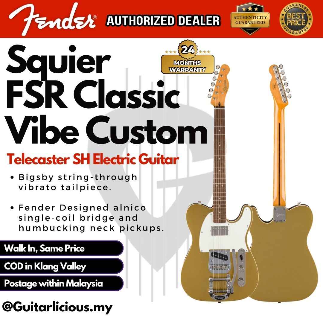 Squier FSR Classic Vibe Custom Telecaster SH Electric Guitar