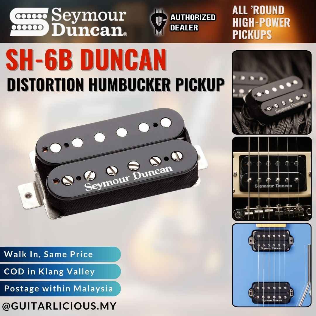 Seymour Duncan SH-6B Duncan Distortion Humbucker Pickup - Bridge