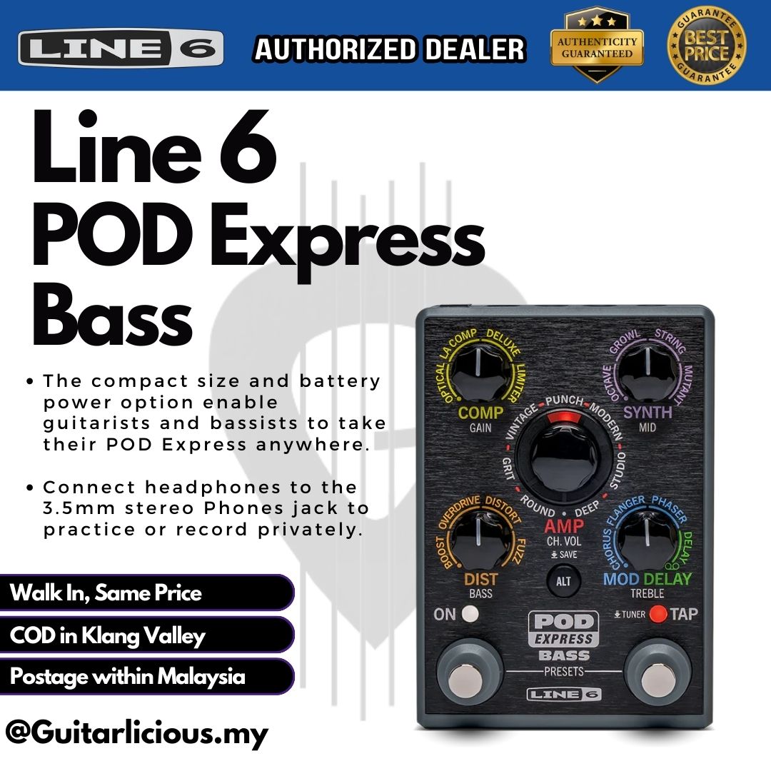 Line 6 POD Express Bass – GUITARLICIOUS