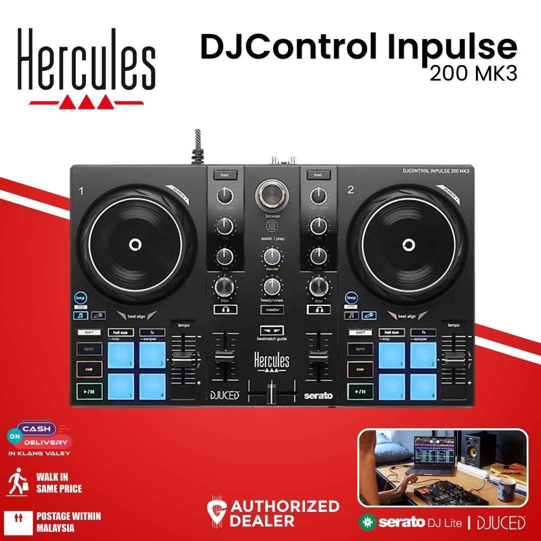 Hercules DJControl Inpulse 200 MK3 – GUITARLICIOUS
