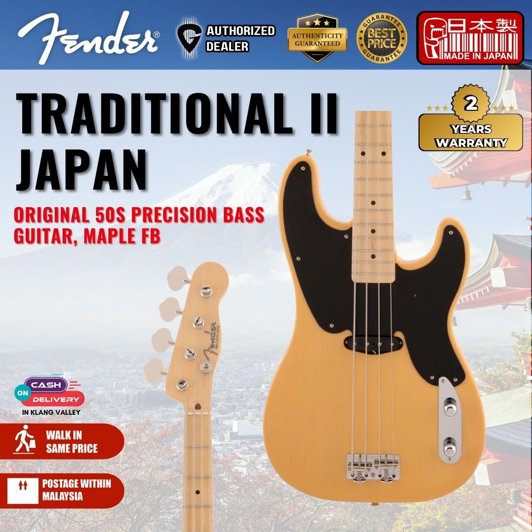 ベース FenderJapan Traditional II PrecisionBass Fender Japan Traditional II Original 50s Precision Bass Guitar