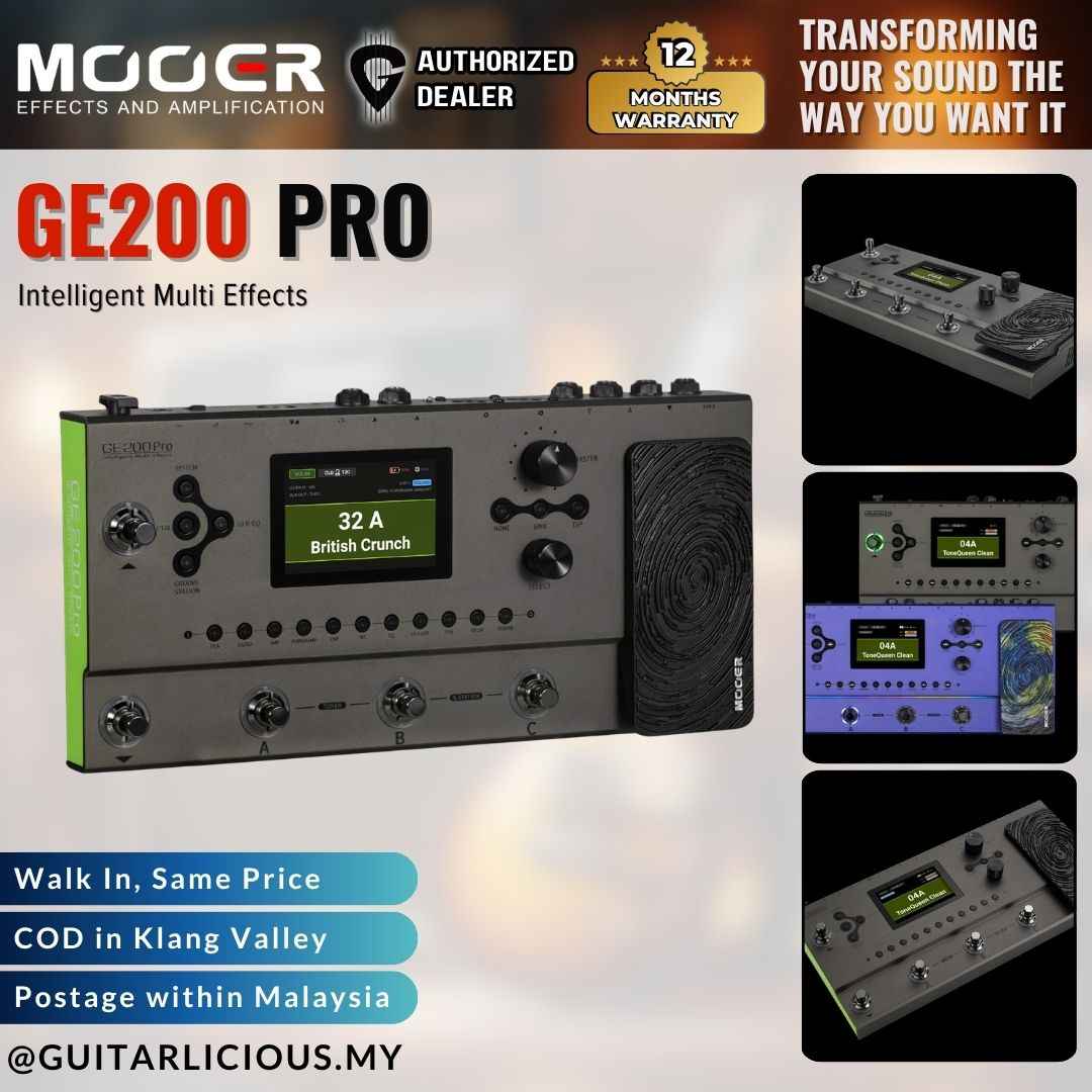 Mooer GE200 Pro Intelligent Multi Effects (GE 200) – GUITARLICIOUS