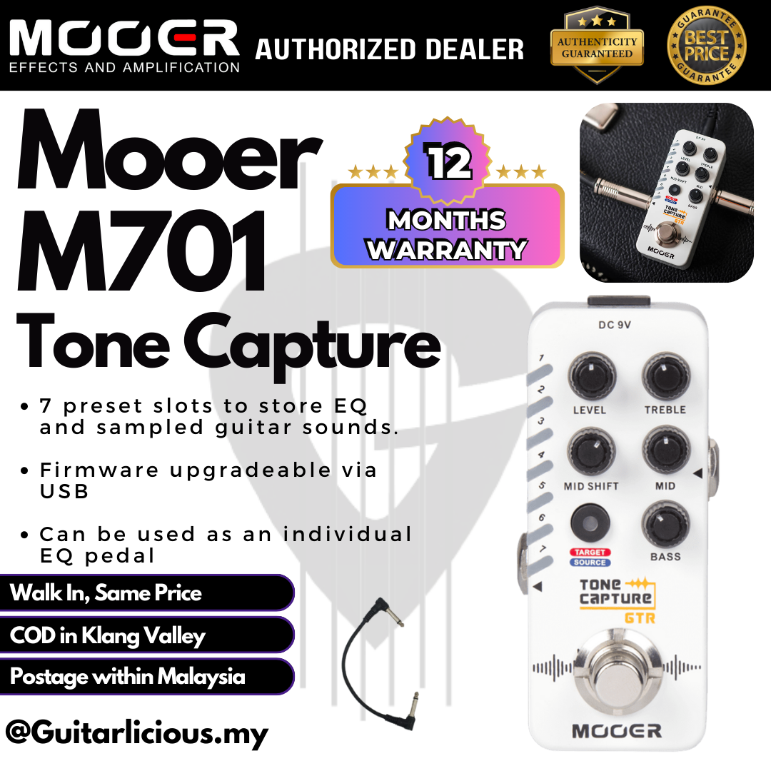 guitar pedal sampler Mooer M701 Tone Capture GTR EQ Sampler Micro Series Guitar Pedal Effect –  GUITARLICIOUS