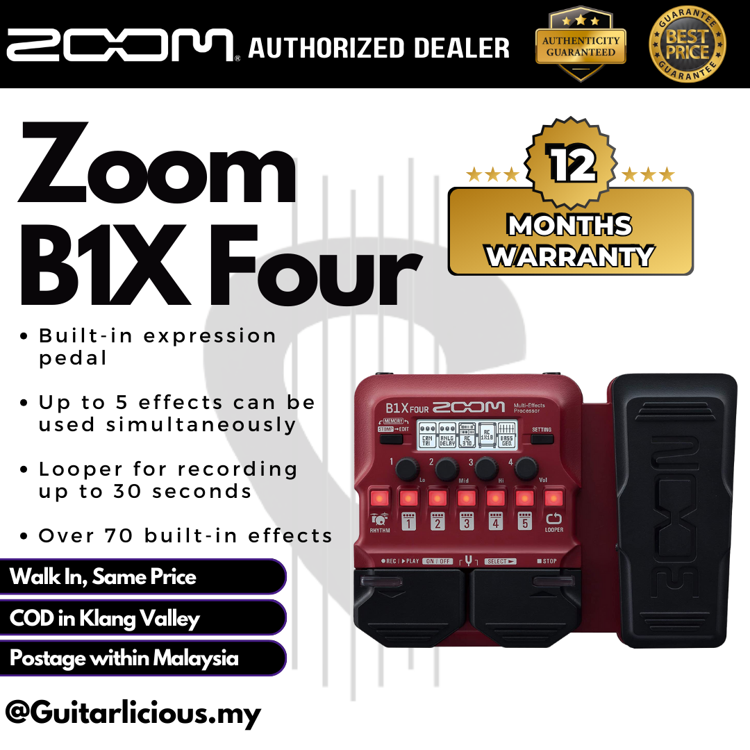 ギター B1X FOUR Multi-Effects Processor Zoom B1X FOUR Bass Multi-effects Processor with Expression