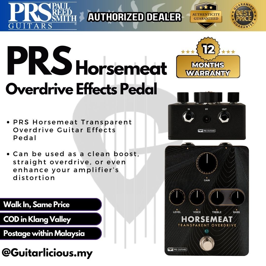 horsemeat pedal PRS Horsemeat Transparent Overdrive Guitar Effects Pedal – GUITARLICIOUS