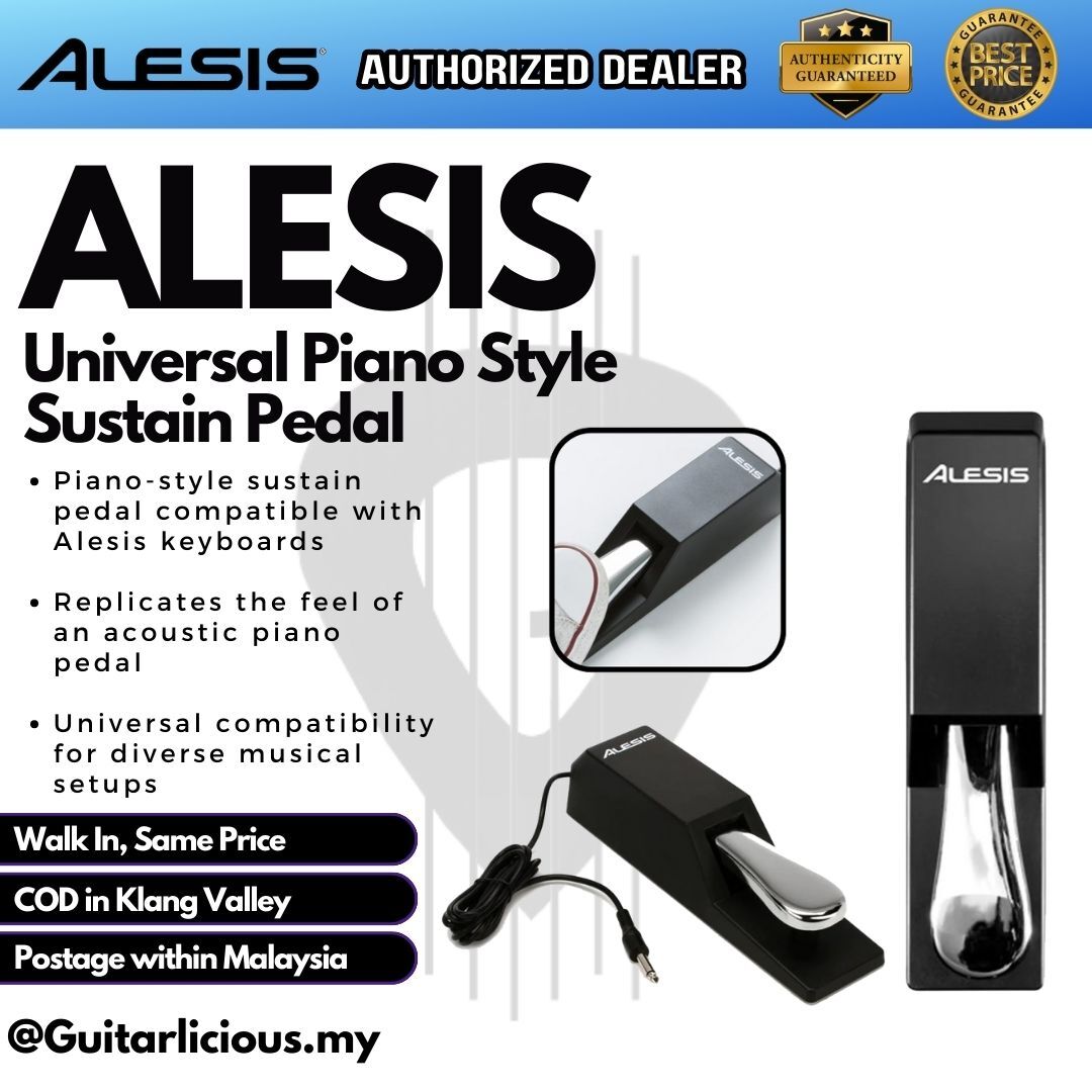 alesis sustain pedal Alesis Universal Piano Style Sustain Pedal ( A62-ASP2 ) – GUITARLICIOUS