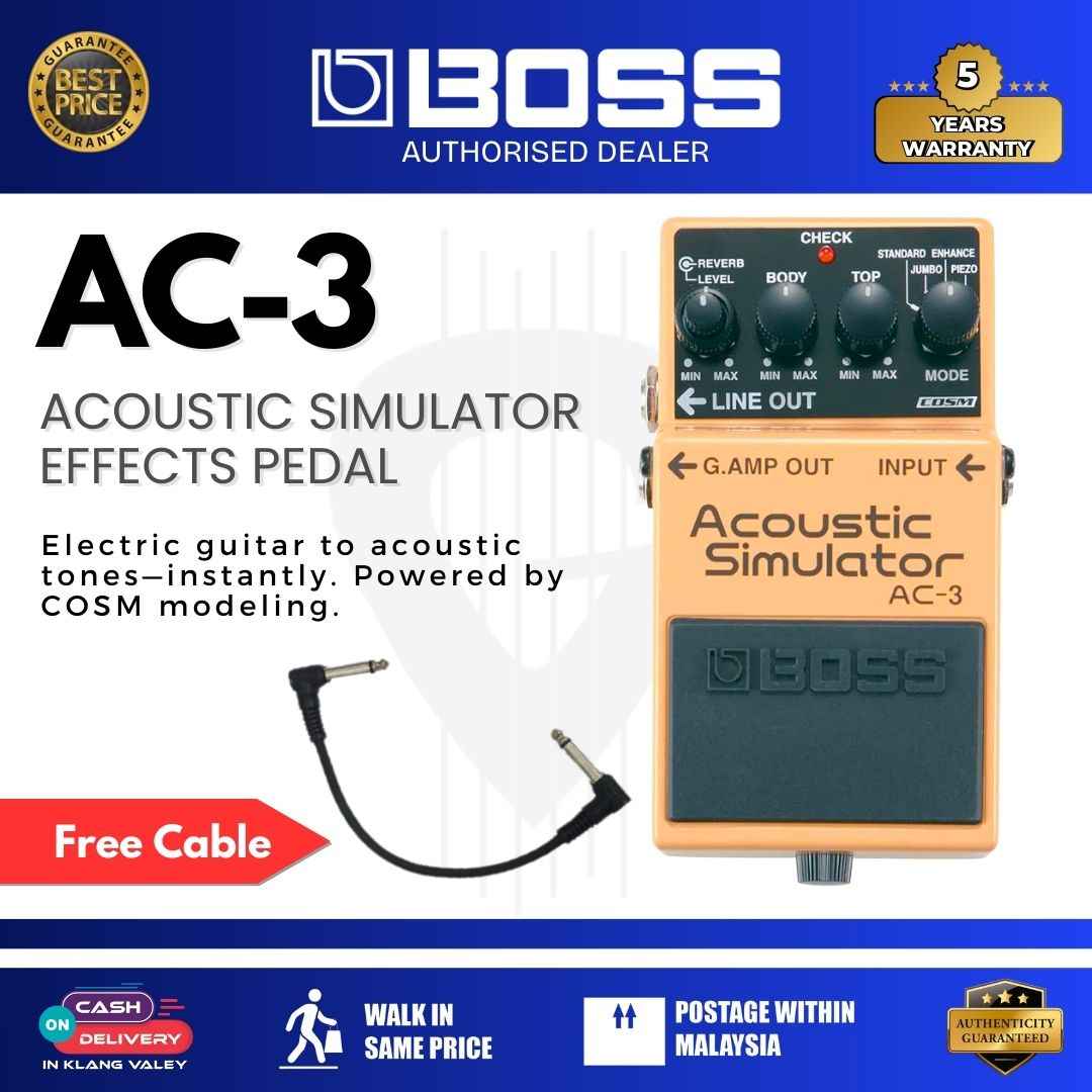 acoustic simulator pedal for electric guitar Boss AC-3 Effects Groupset:Rival E1 GX T-Type Top Gear