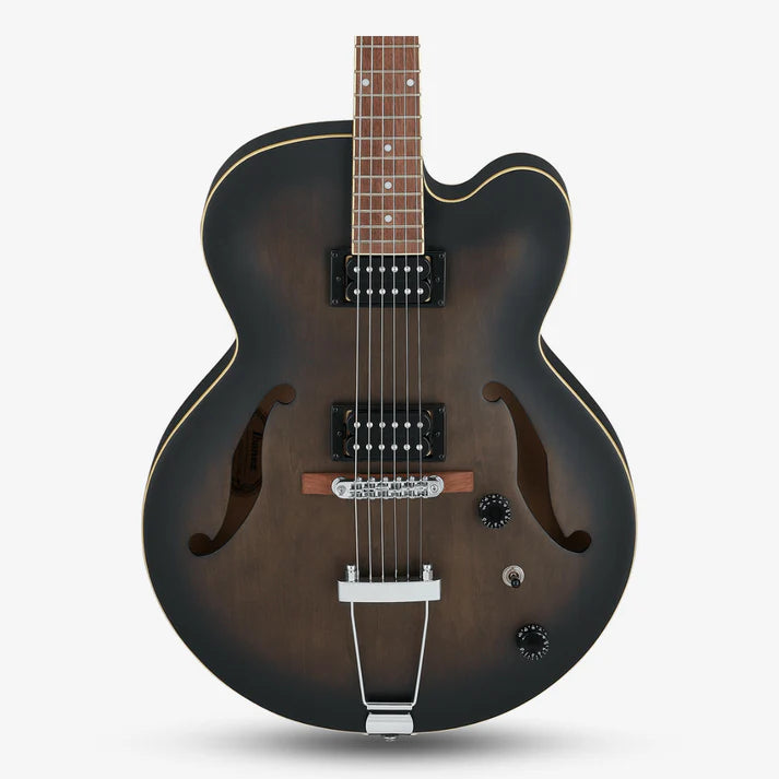 Ibanez Artcore AF55 Hollowbody Electric Guitar - Transparent Black Flat