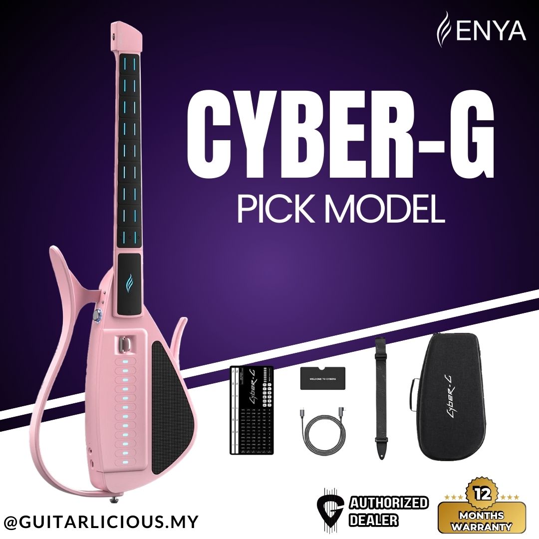 ENYA Cyber-G (Pick Model) Stringless Smart Electric Guitar - Pink