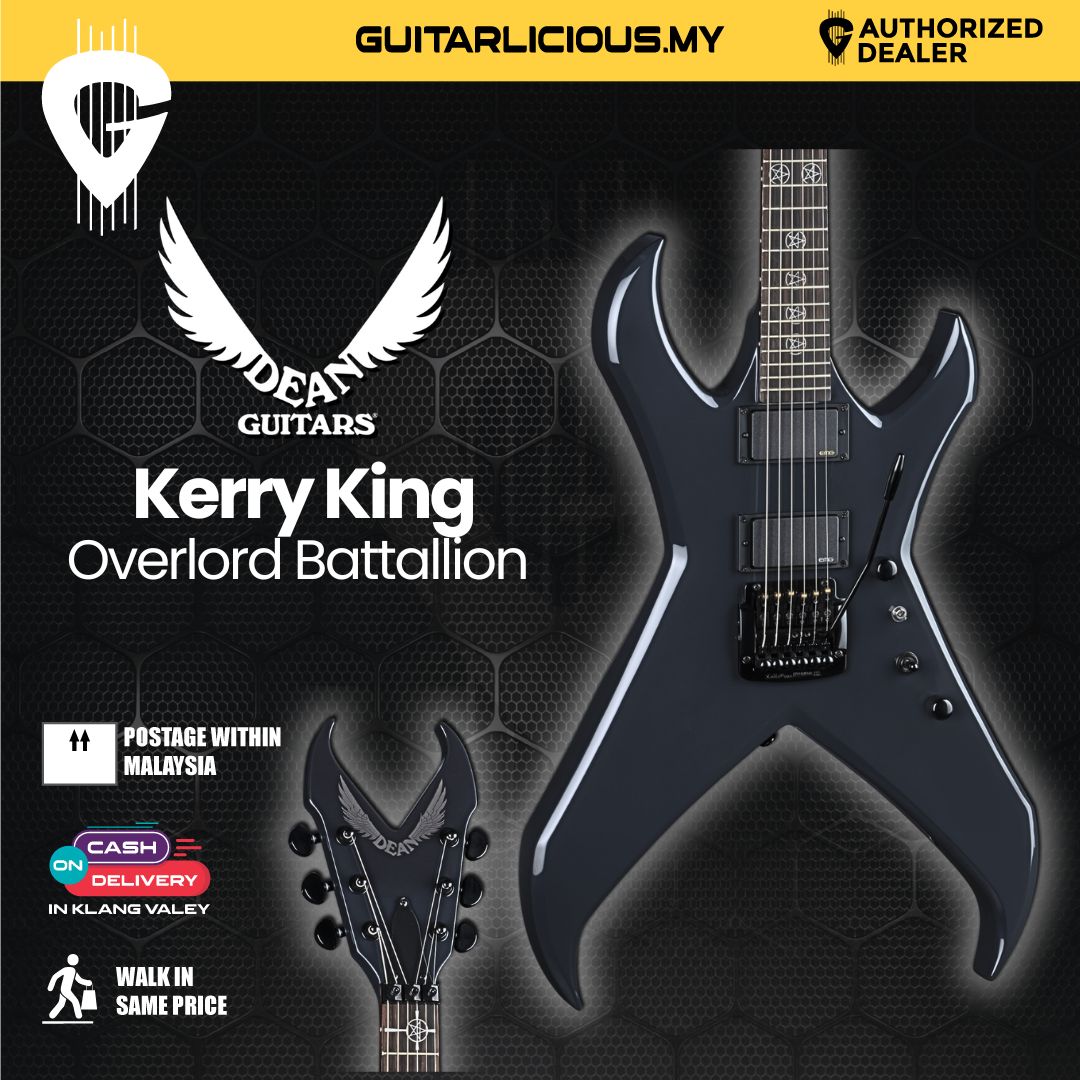 Dean Kerry King Overlord Battallion Gray Electric Guitar /wCase