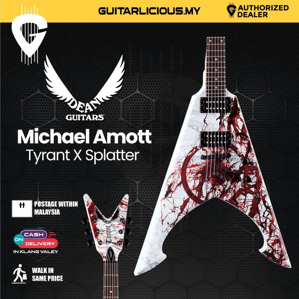 Dean Michael Amott Tyrant X Splatter – GUITARLICIOUS