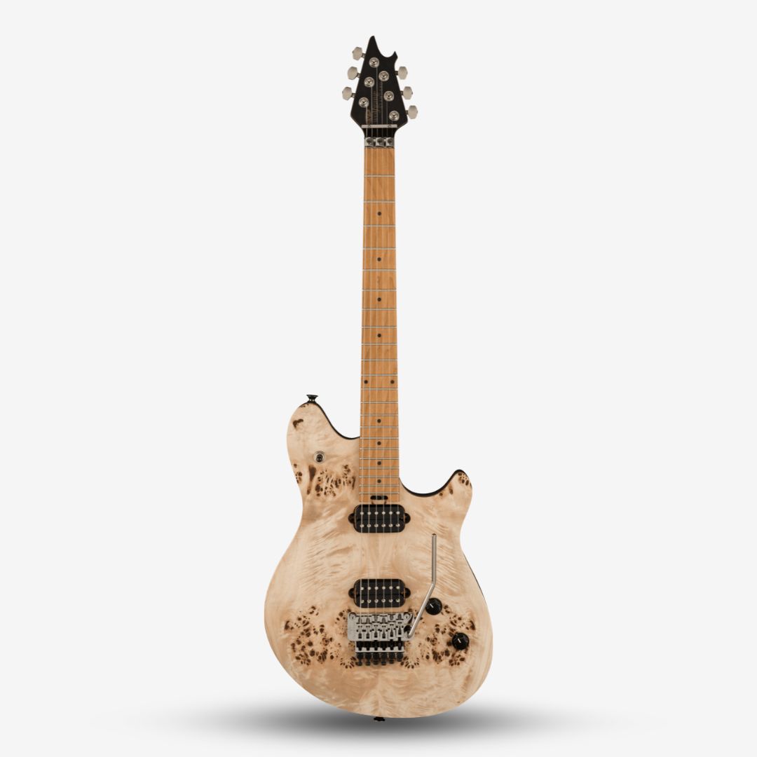 EVH Wolfgang Standard Exotic Floyd Rose Electric Guitar, Baked Maple FB -  Poplar Burl