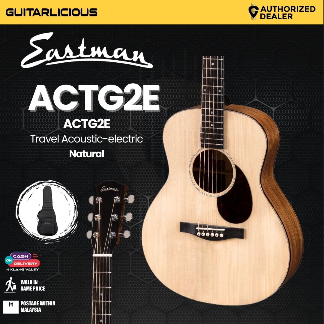 Eastman Guitars ACTG2E Travel Acoustic-electric Guitar - Natural