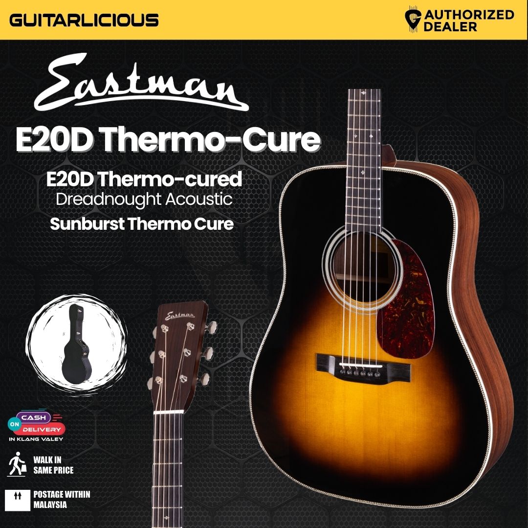 Eastman Guitars E20D Thermo-cured Dreadnought Acoustic Guitar - Sunburst