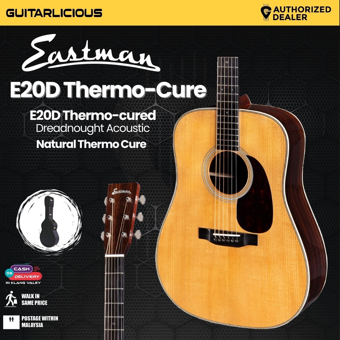 Eastman Guitars E20D Thermo-cured Dreadnought Acoustic Guitar - Natural