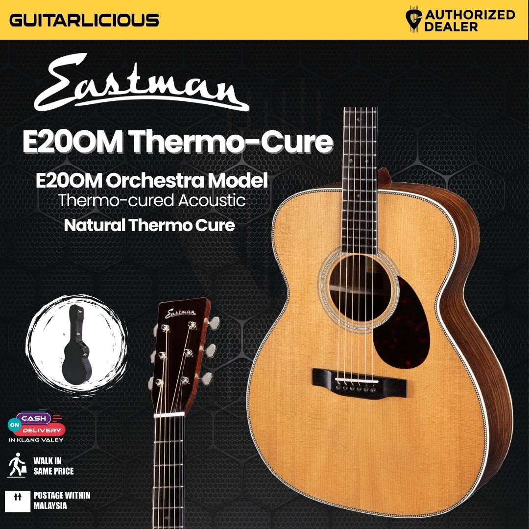 Eastman Guitars E20OM Orchestra Model Thermo-cured Acoustic Guitar - Natural