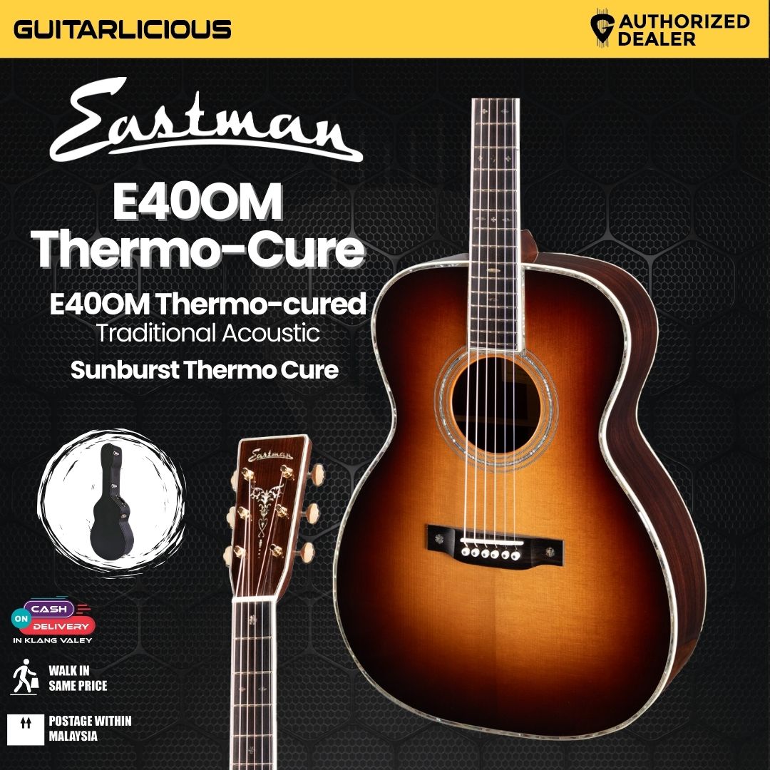 Eastman Guitars E40OM Thermo-cured Traditional Acoustic Guitar - Sunburst