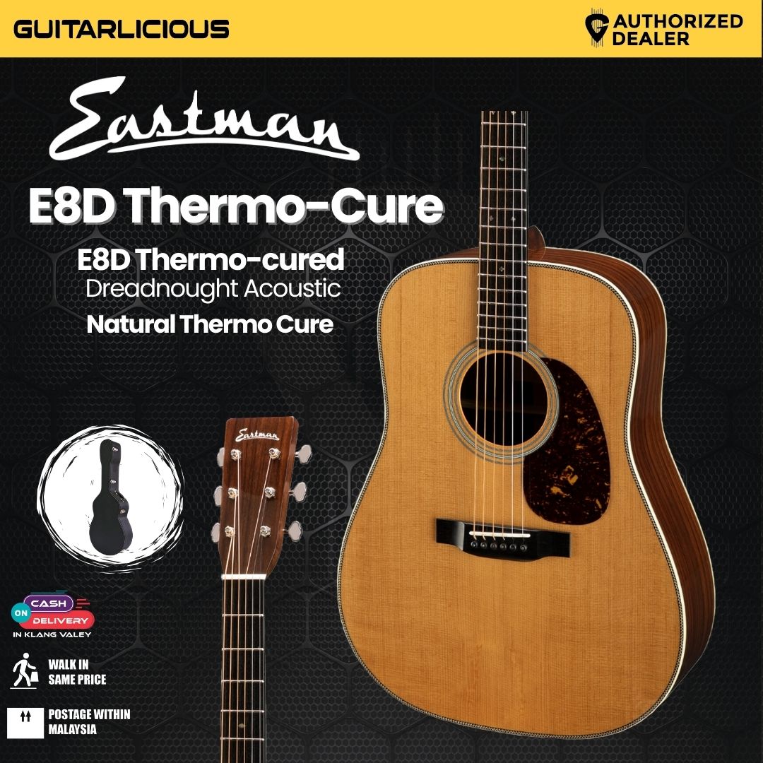 Eastman Guitars E8D Thermo-cured Dreadnought Acoustic Guitar - Natural
