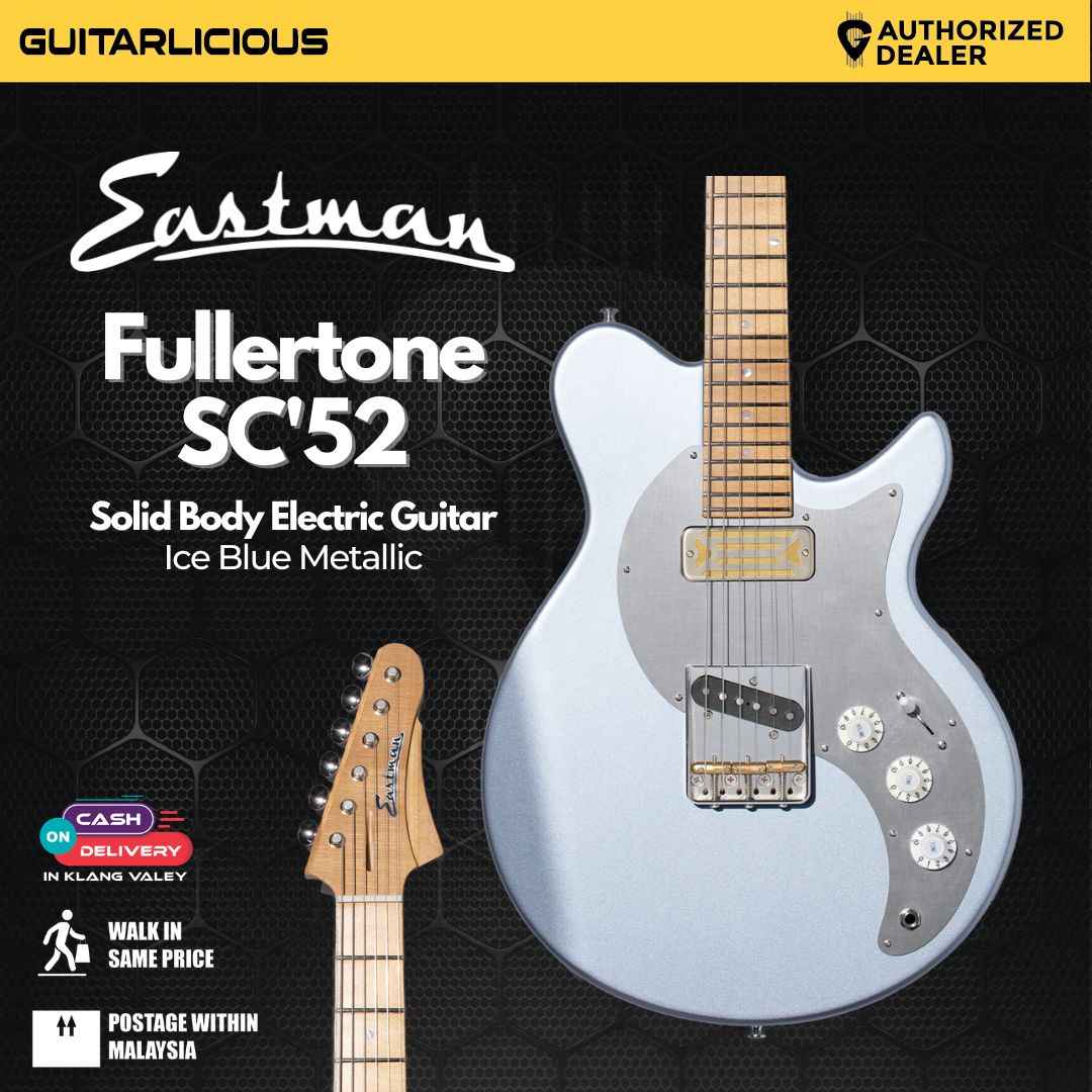 ギター Eastman FT-SC52 IBM Eastman FT-SC'52-IBM Fullertone Solid Body Electric Guitar - Ice