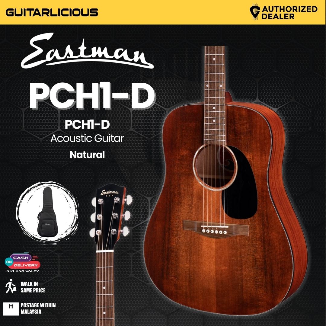 Eastman Guitars PCH1-D Acoustic Guitar-Natural