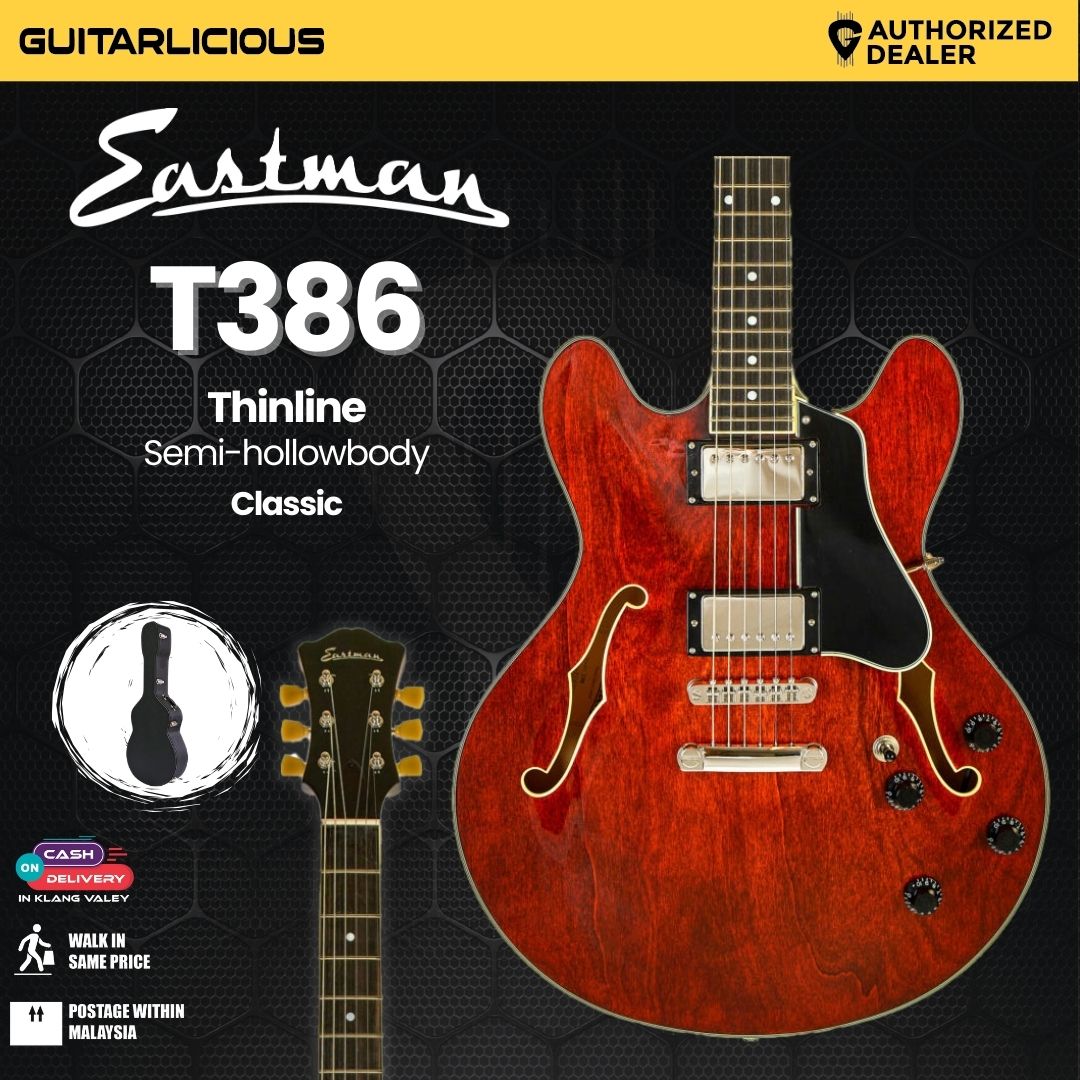 Eastman Guitars T386 Thinline Semi-hollowbody Electric Guitar - Classic
