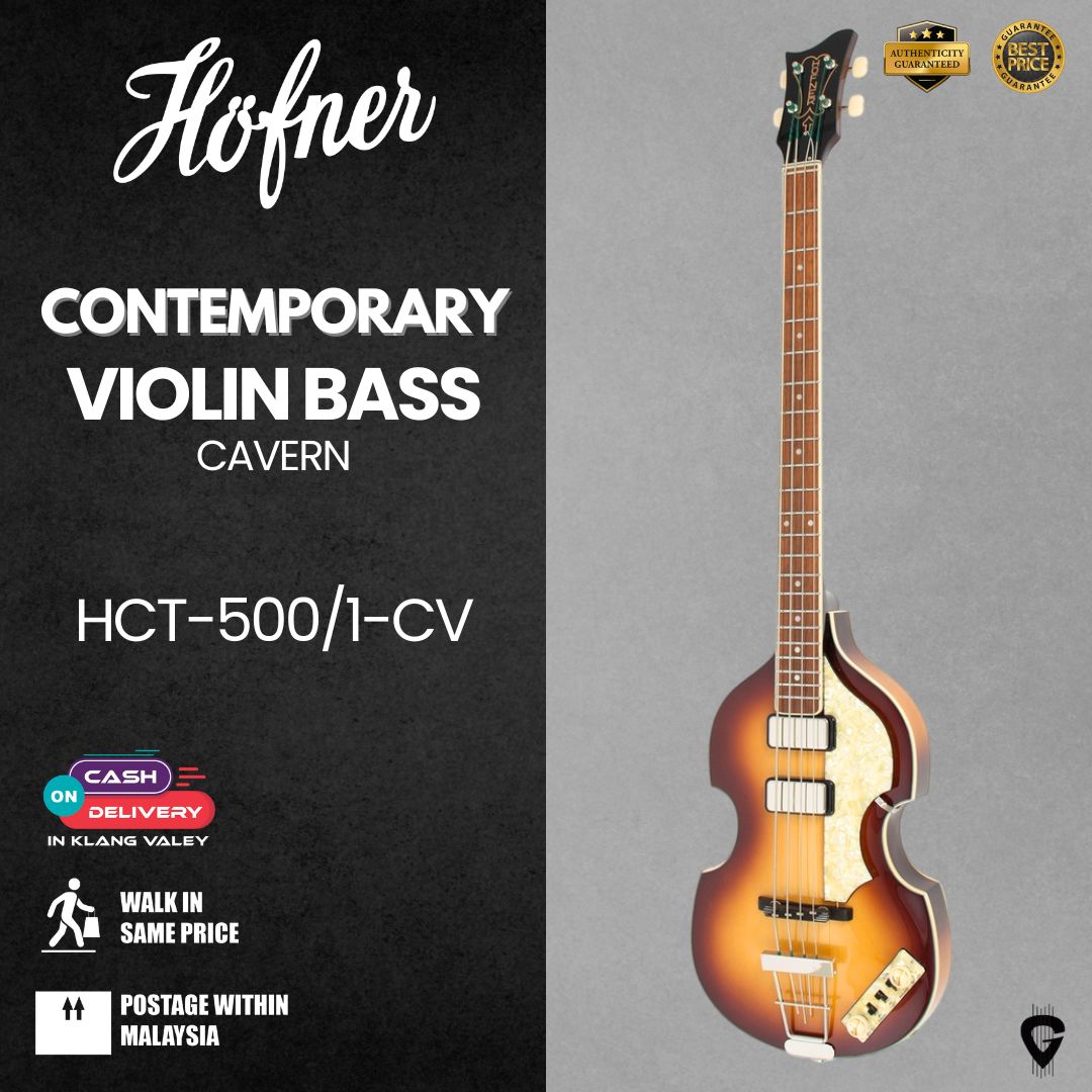 Höfner HCT-500/1-CV Contemporary Violin Bass – GUITARLICIOUS