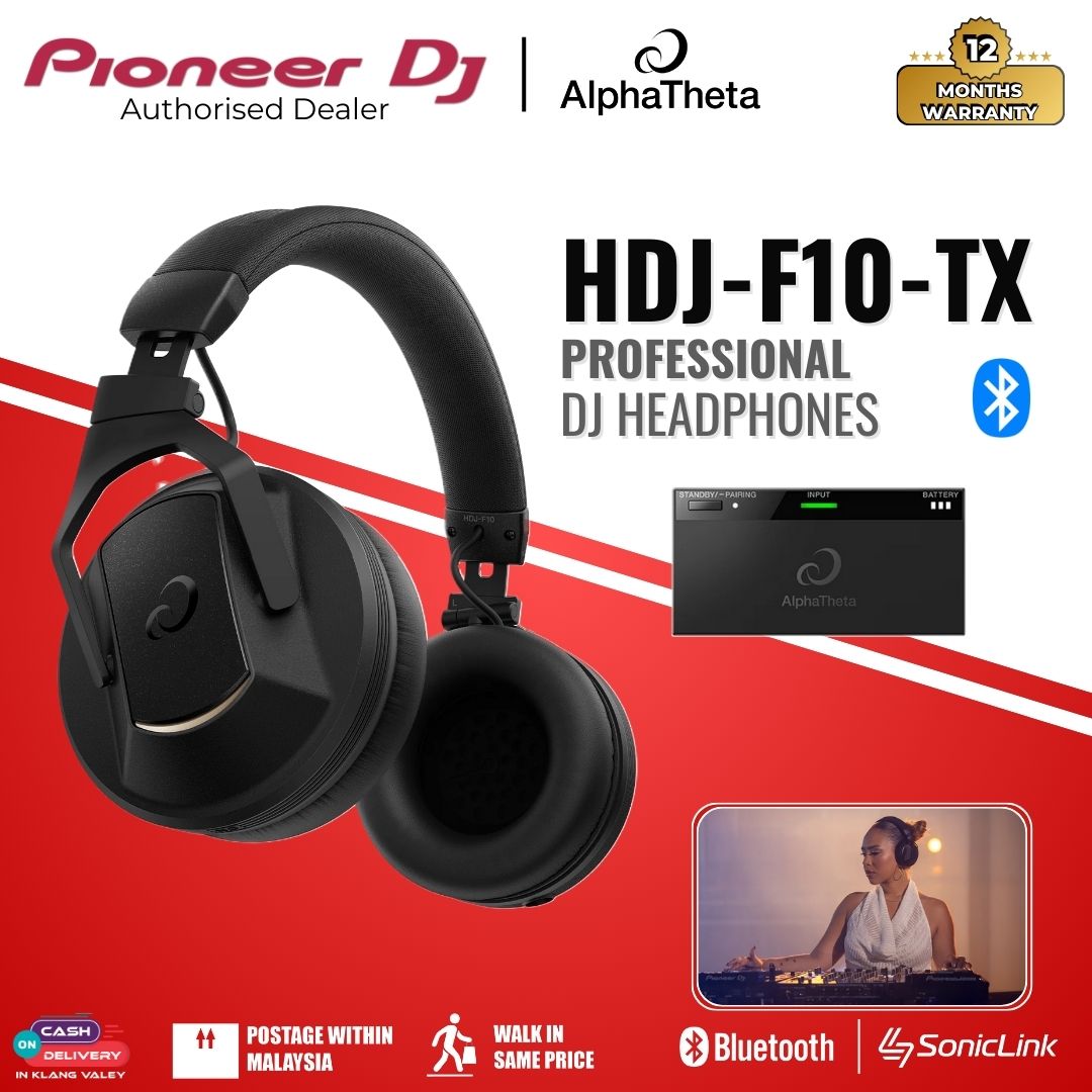 Low Latency Wireless Audio AlphaTheta HDJ-F10 Wireless DJ