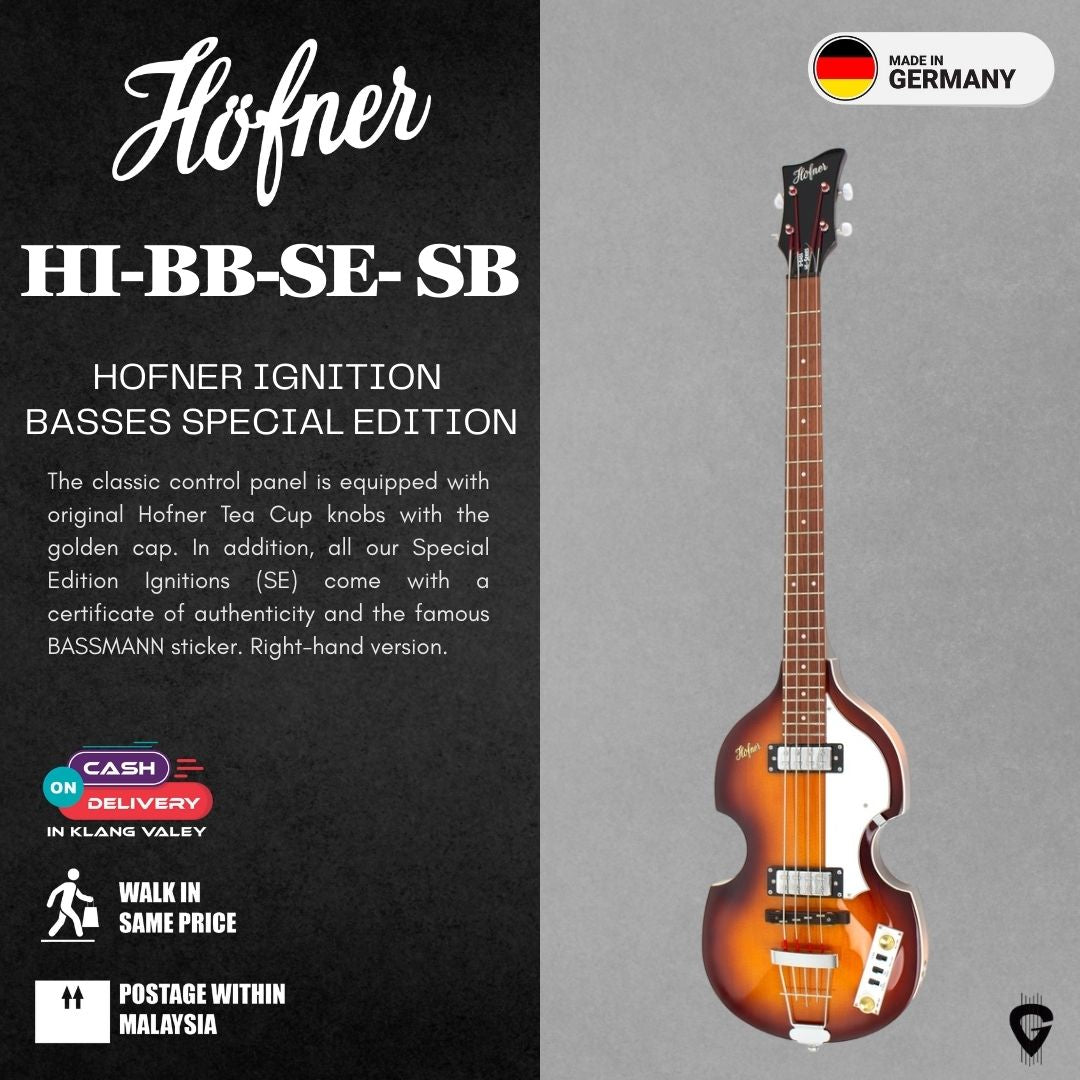 Höfner HI-BB-SE-SB Violin Bass Ignition SE (Sunburst)