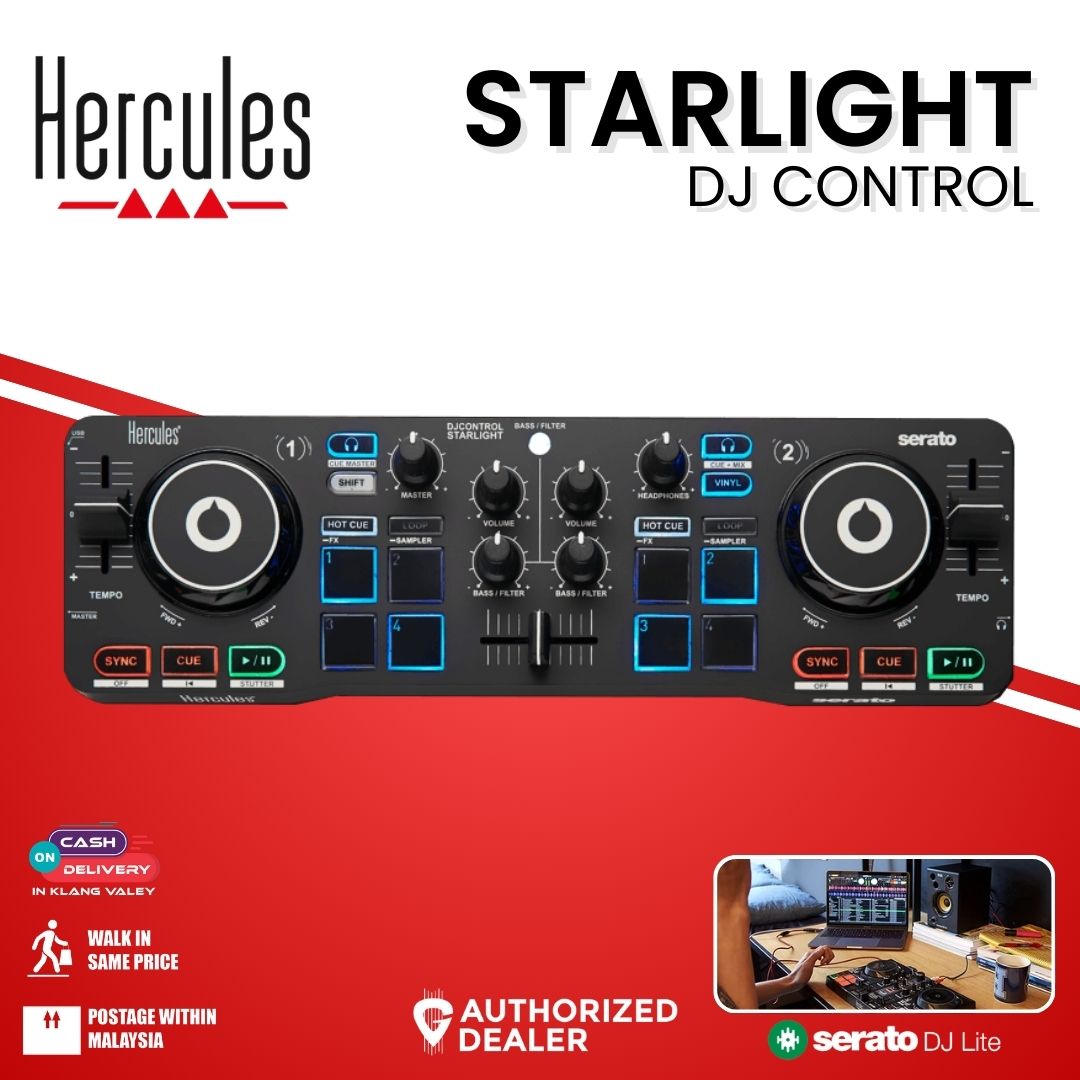 Hercules DJ DJControl Starlight Pocket USB DJ Controller