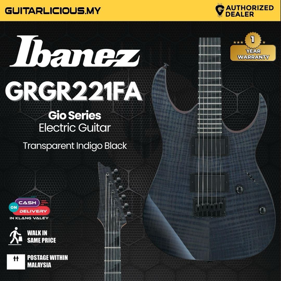 Ibanez Gio GRGR221FA-TDK GIO Electric Guitar -Transparent Indigo