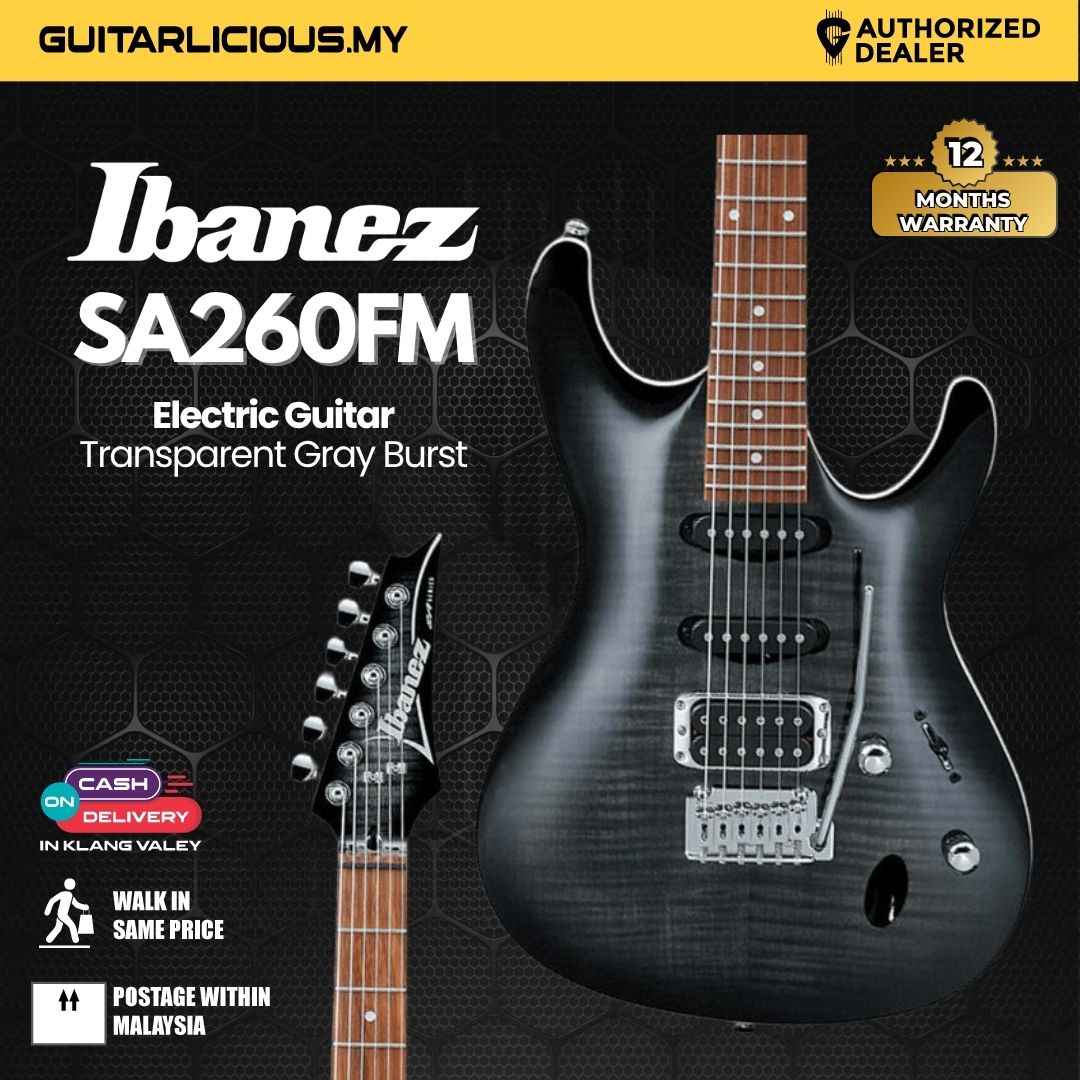 Ibanez SA260FM-TGB Electric Guitar - Transparent Gray Burst Ibanez SA260FM-TGB Electric Guitar - Transparent Gray Burst