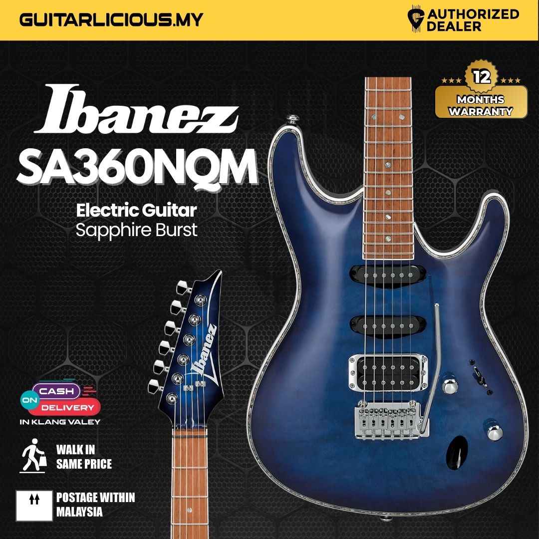Ibanez SA360NQM-SPB Electric Guitar - Sapphire Burst