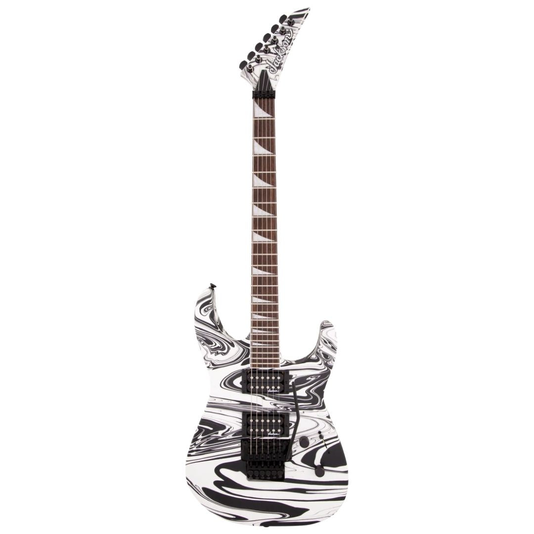 Jackson X Series Soloist SLX DX Swirl Electric Guitar, Laurel FB, Satin White Swirl
