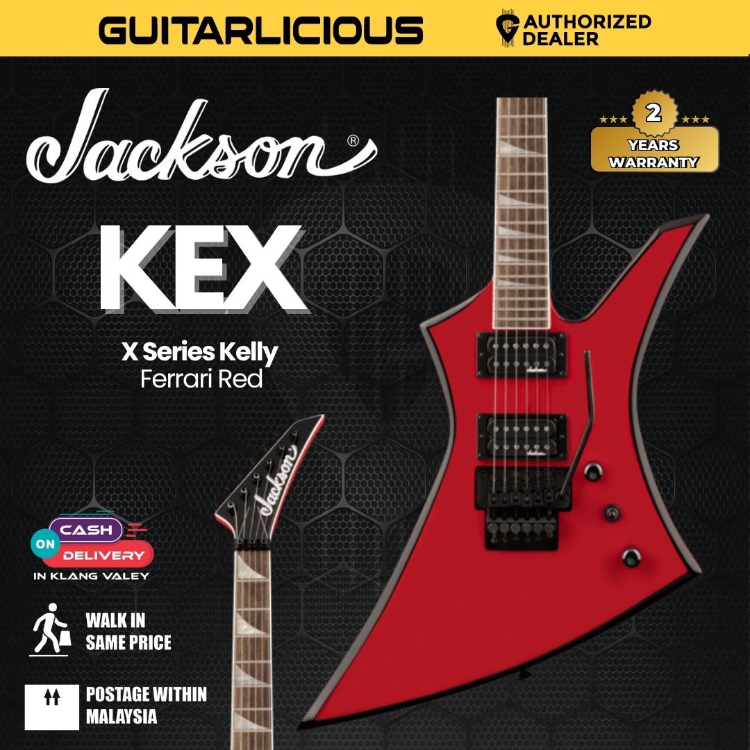 Jackson X Series Kelly KEX Electric Guitar, Ferrari Red