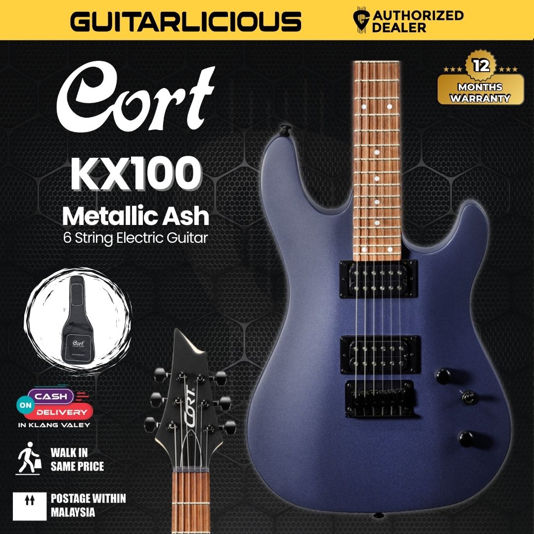 Cort KX100 Electric Guitar with Bag - Metallic Ash – GUITARLICIOUS
