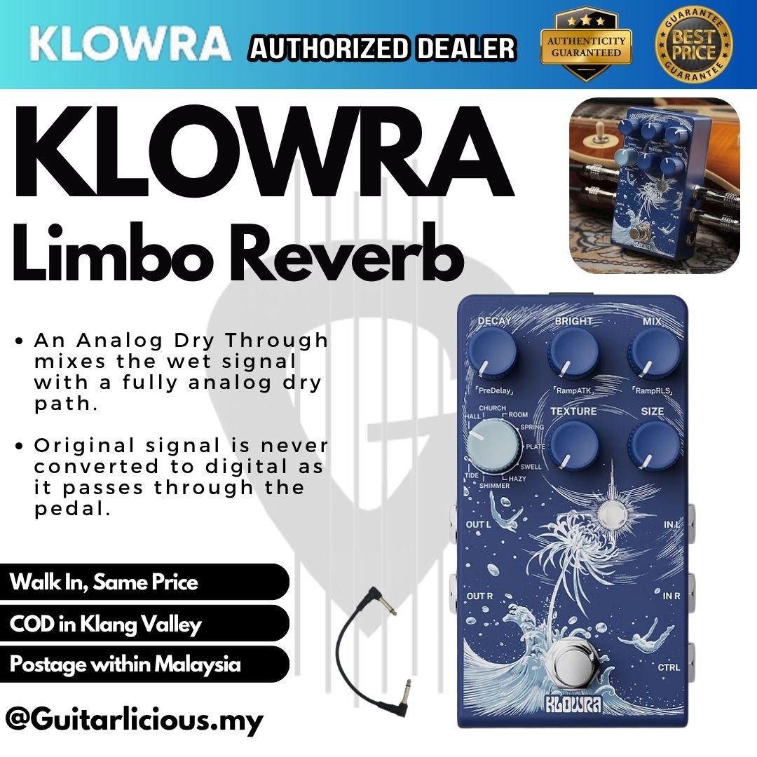 Klowra Limbo Multi- Reverb Guitar Pedal – GUITARLICIOUS