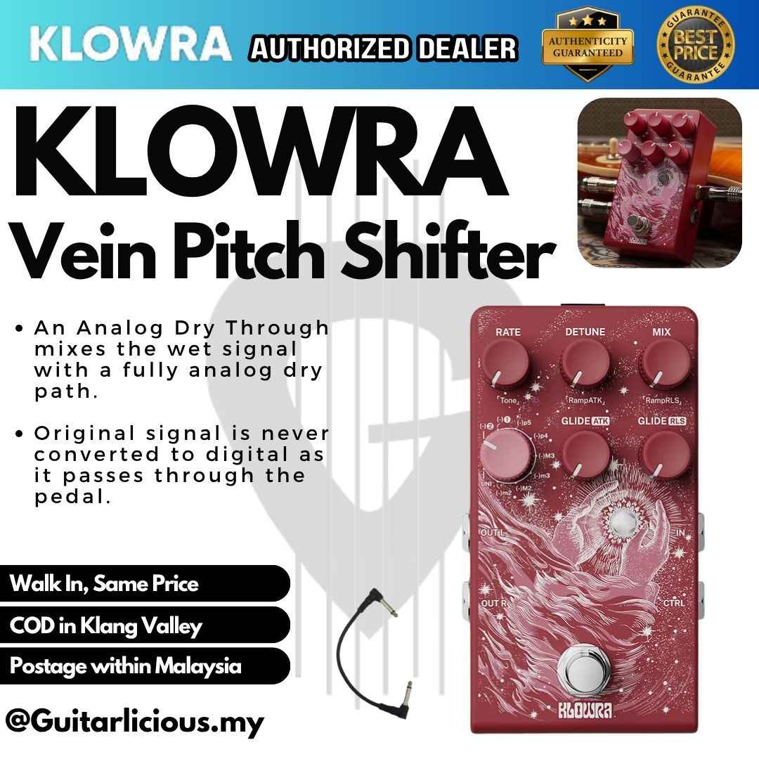 Klowra Vein Pitch-Shifter & Harmonic Pedal – GUITARLICIOUS