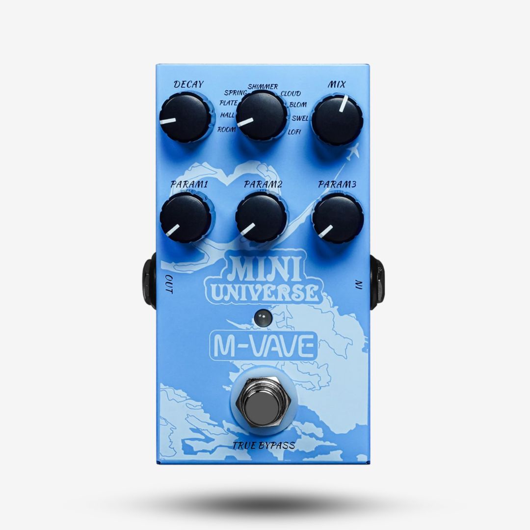 M-VAVE Mini Universe Digital Reverb Pedal 9 Reverb Effects Room