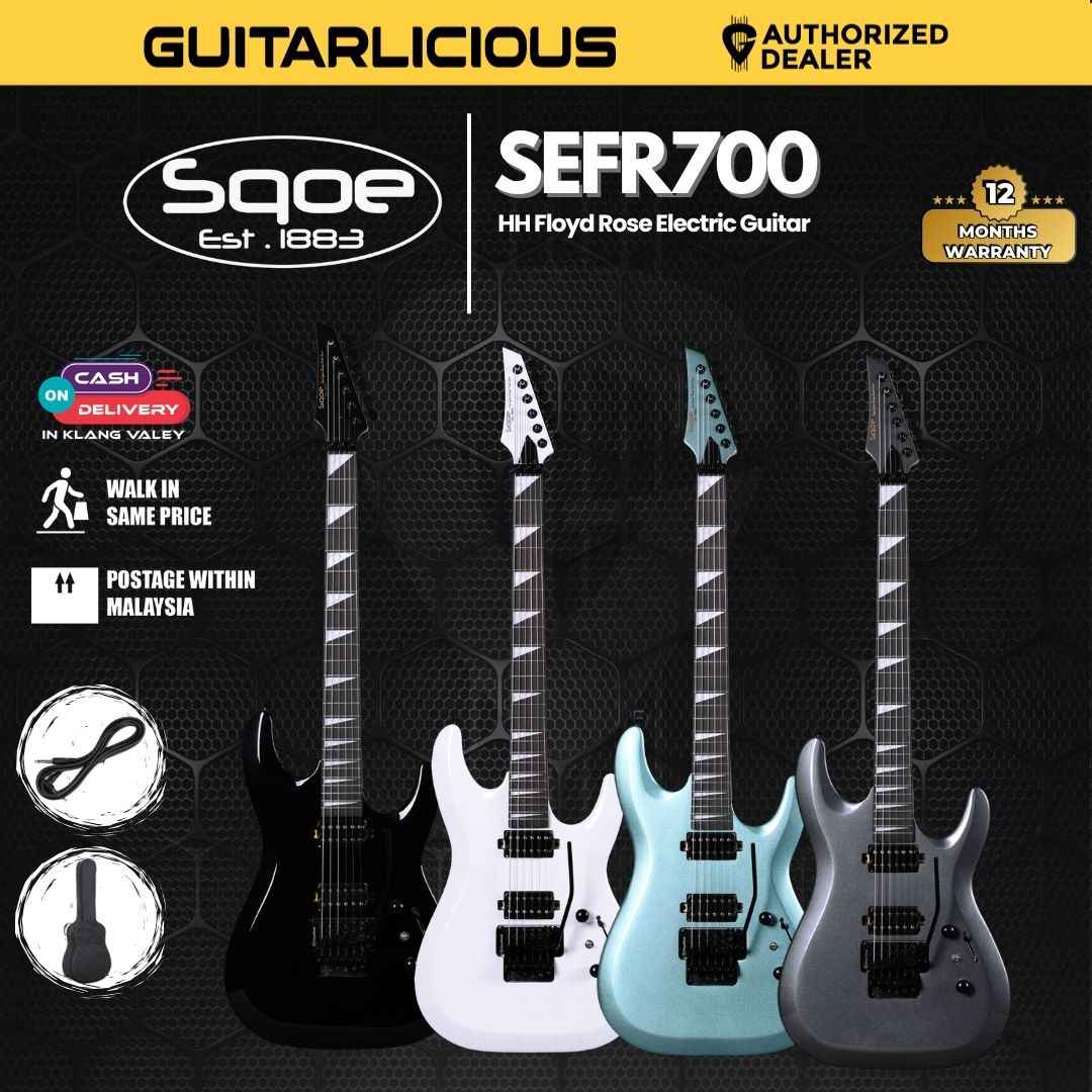 SQOE SEFR700 HH Floyd Rose Electric Guitar - ( SEFR700 / SEFR 700