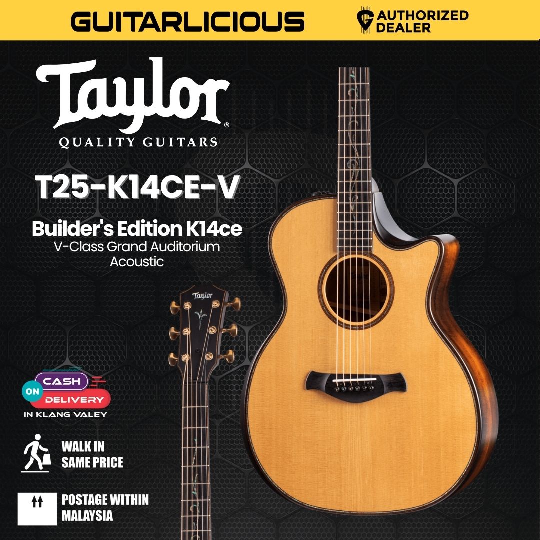 Taylor Builder's Edition K14ce V-Class Grand Auditorium Acoustic Guitar w/Case