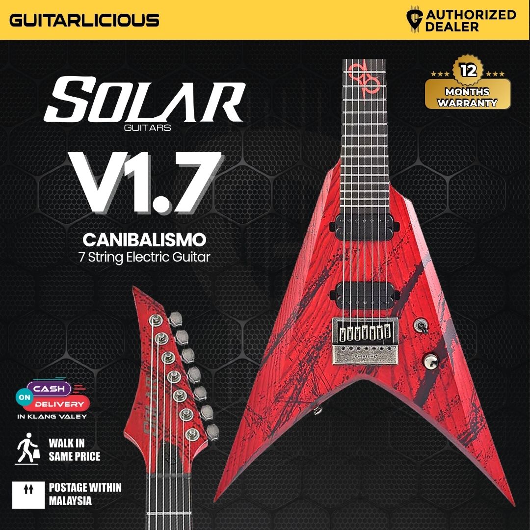 Solar V1.7Canibalismo 7 String Electric Guitar