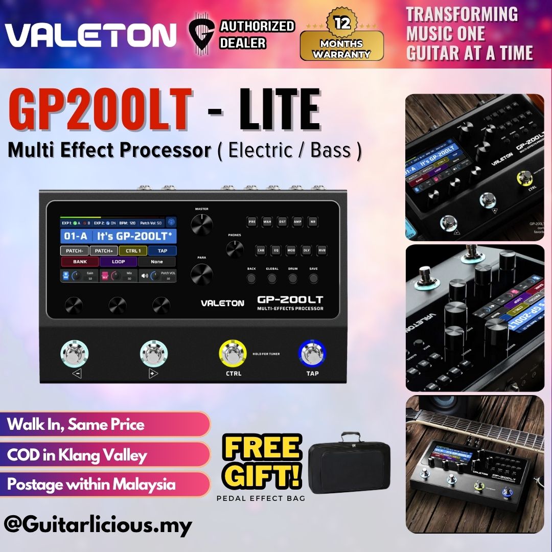 Valeton GP-200LT Multi Effects Processor For Electric Guitar and