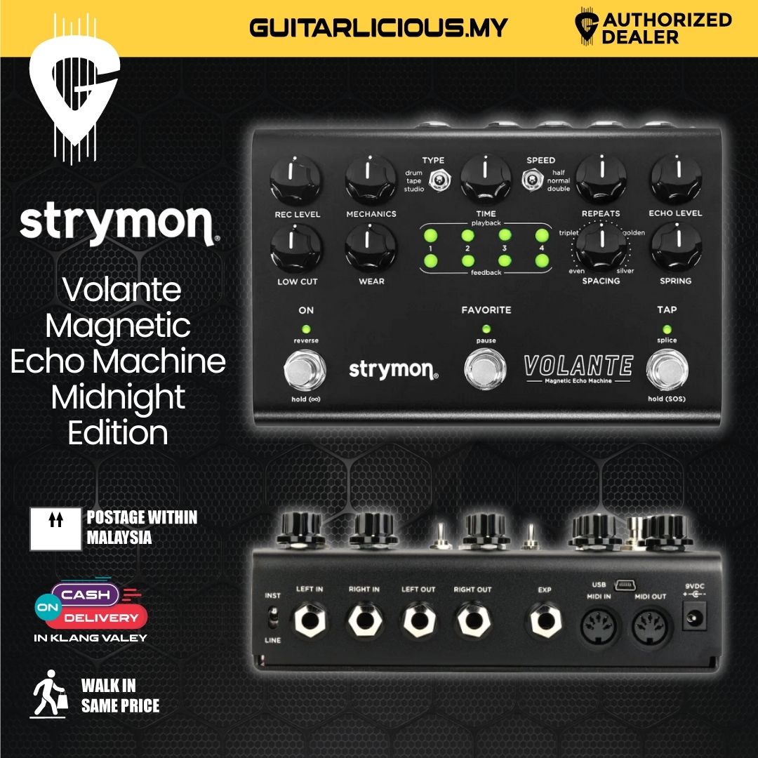 Strymon Volante Magnetic Echo Machine/Midnight Edition Guitar