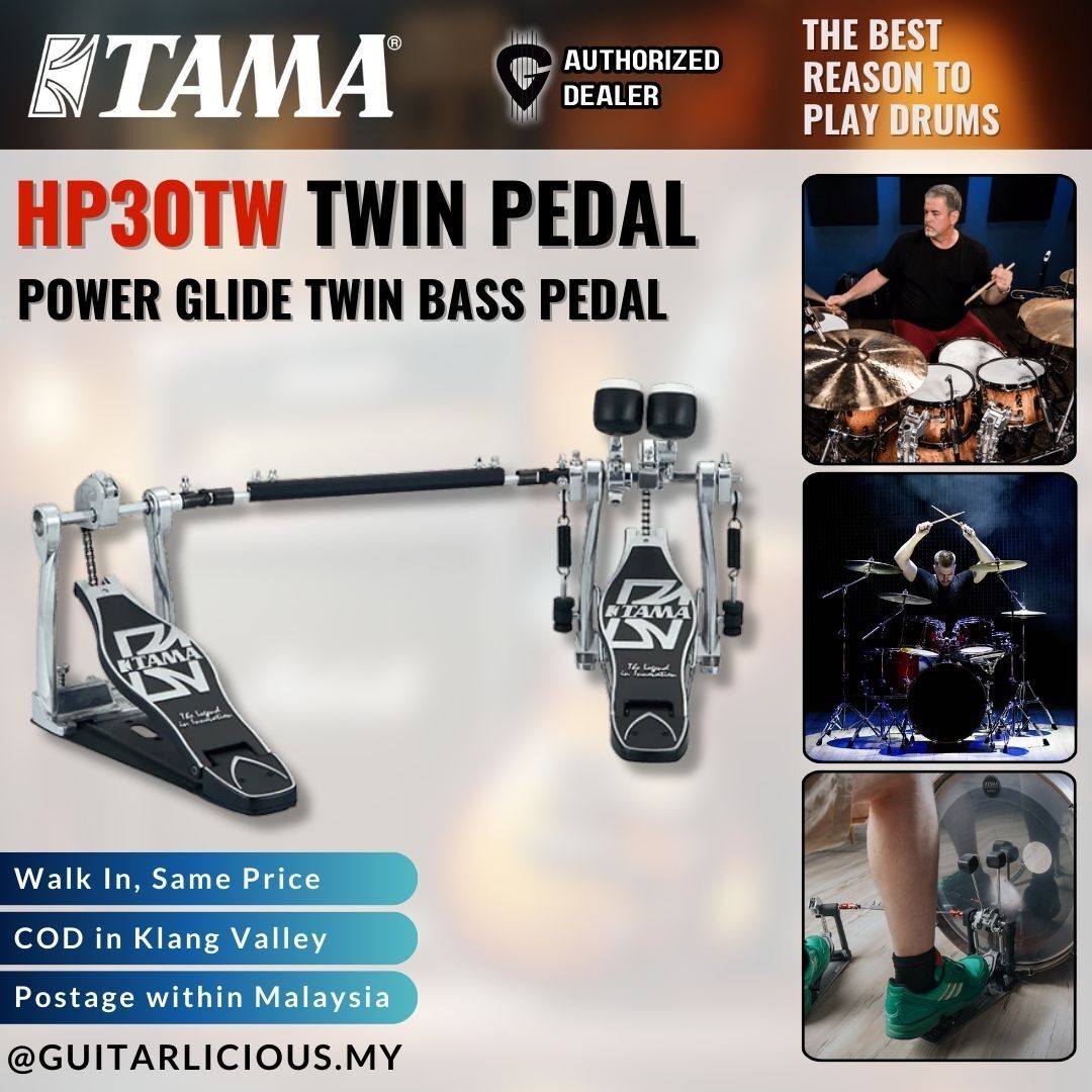 twin pedal Tama HP30TW Power Glide Twin Bass Drum Pedal – GUITARLICIOUS
