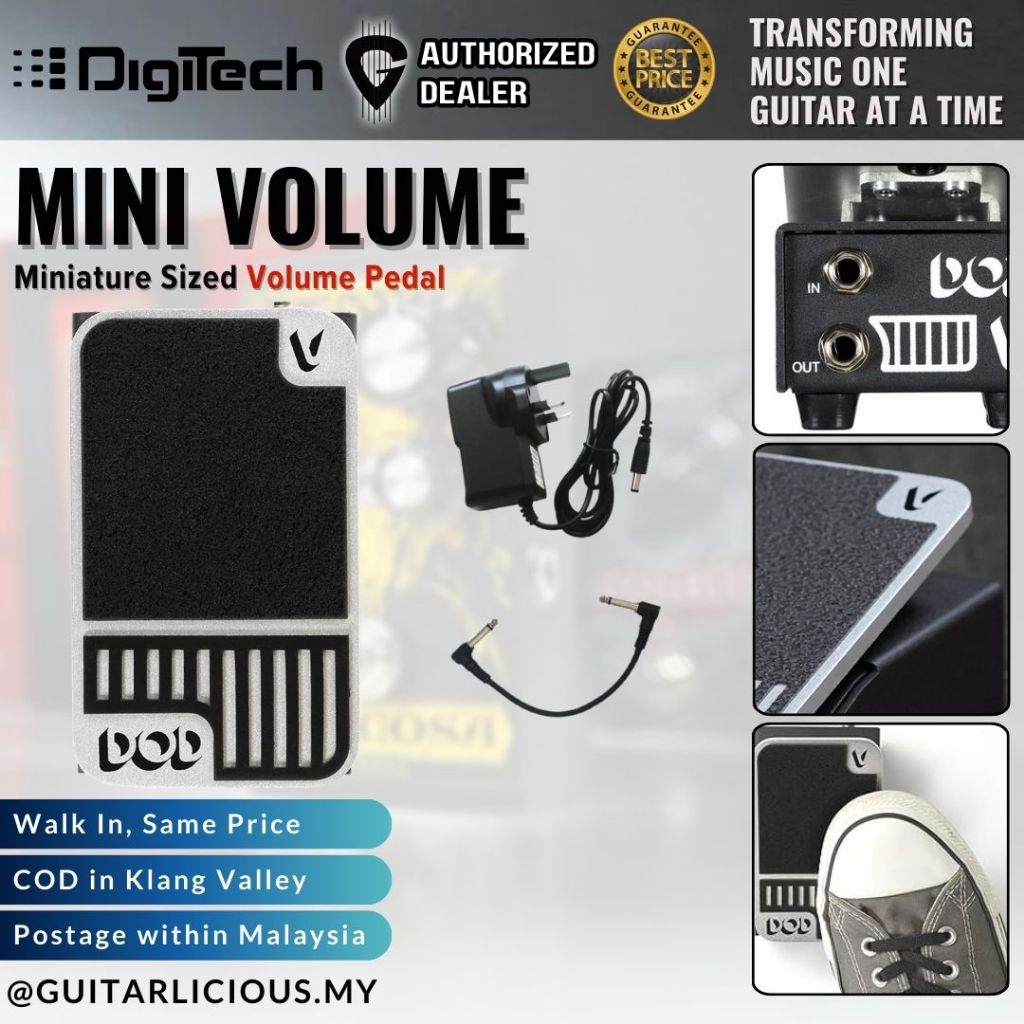 dod mini volume pedal review DigiTech DOD Mini Volume Guitar Pedal ( DOD-MiniVolume ) – GUITARLICIOUS