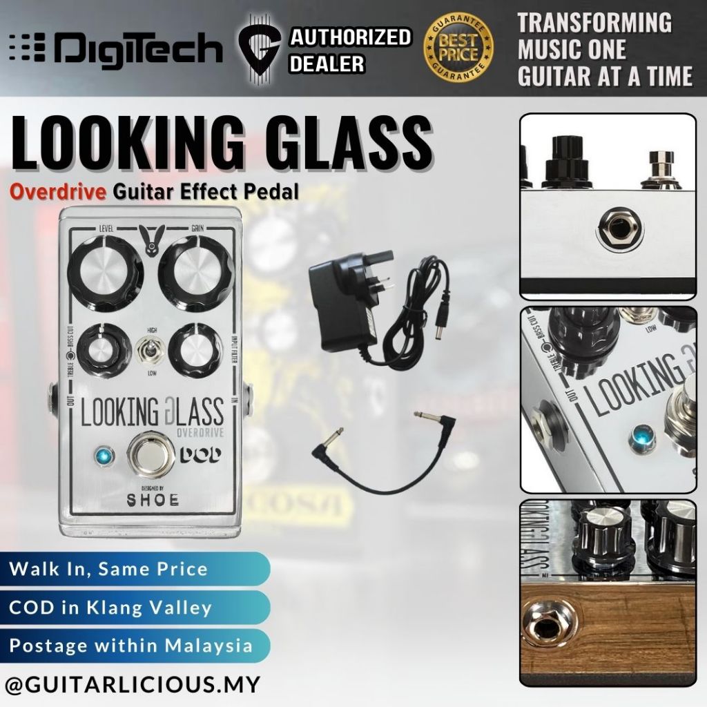 digitech bass overdrive distortion pedal DigiTech DOD Looking Glass Overdrive Guitar Effect Pedal – GUITARLICIOUS