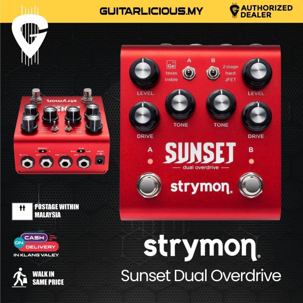 strymon sunset dual overdrive pedal Strymon Sunset Dual Overdrive Pedal – GUITARLICIOUS