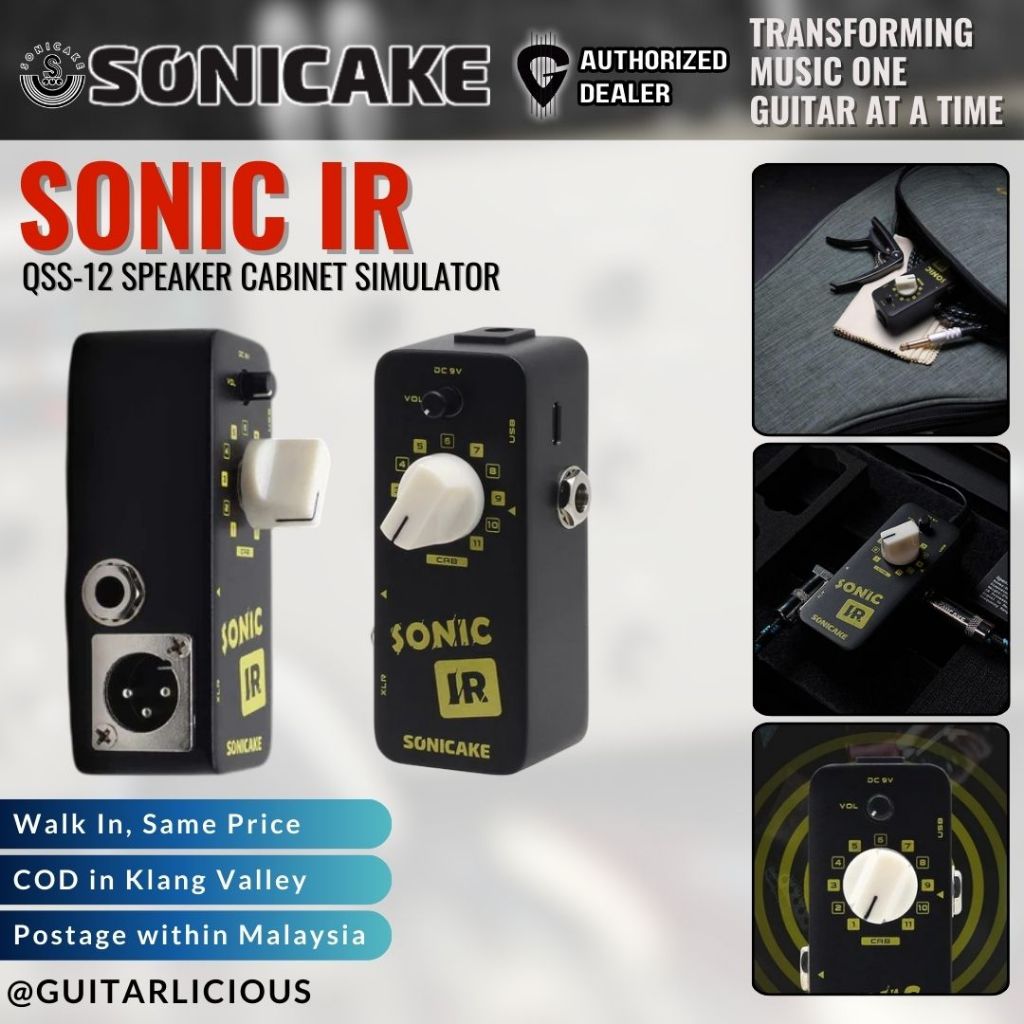sonicake ir pedal Sonicake QSS-12 IR Speaker Cabinet Simulator Impulse Response Loader –  GUITARLICIOUS